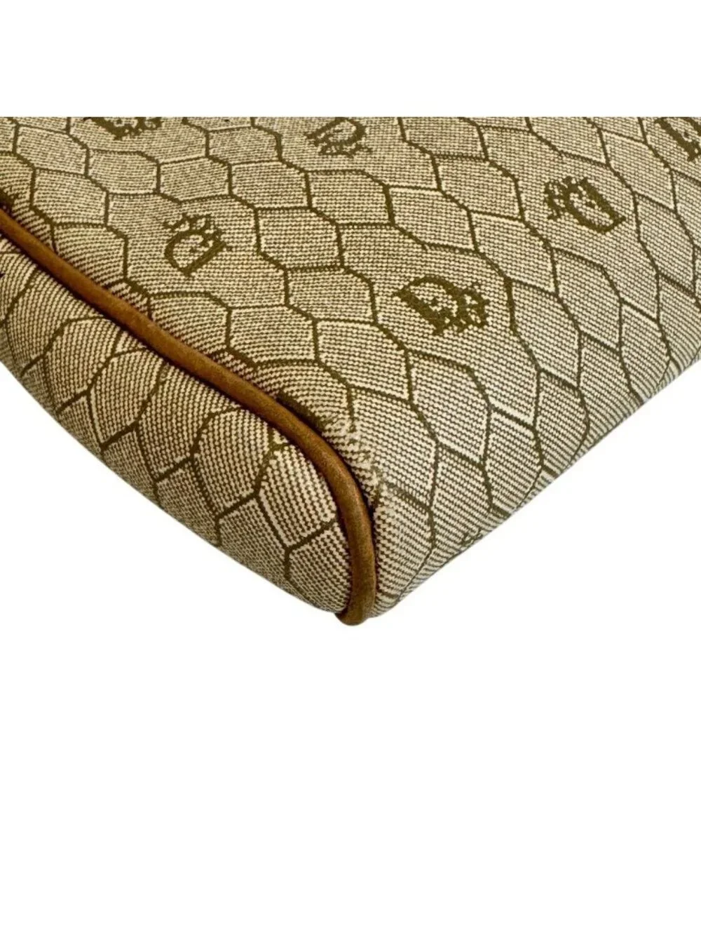 Dior Honeycomb Trotter Shoulder Bag Beige
